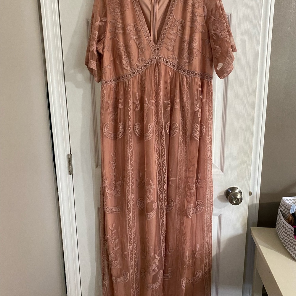 Pink Blush maternity dress
